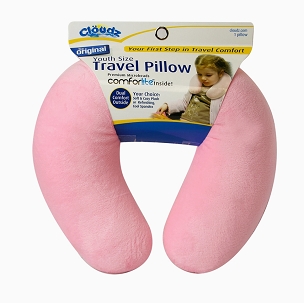 6x Cloudz Kids Microbead Travel Neck Pillow - Pink